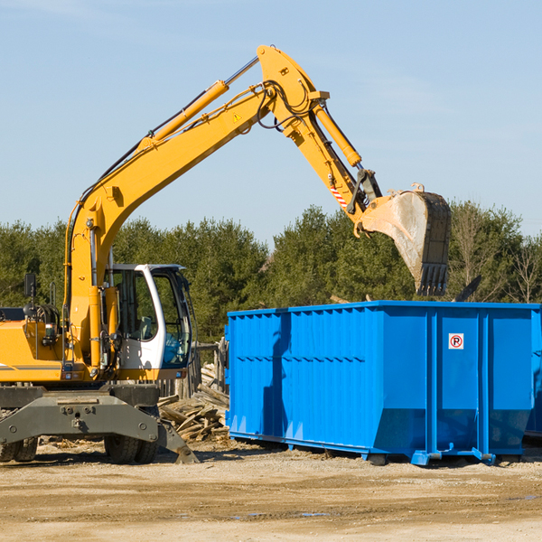 what are the rental fees for a residential dumpster in Westfield NC